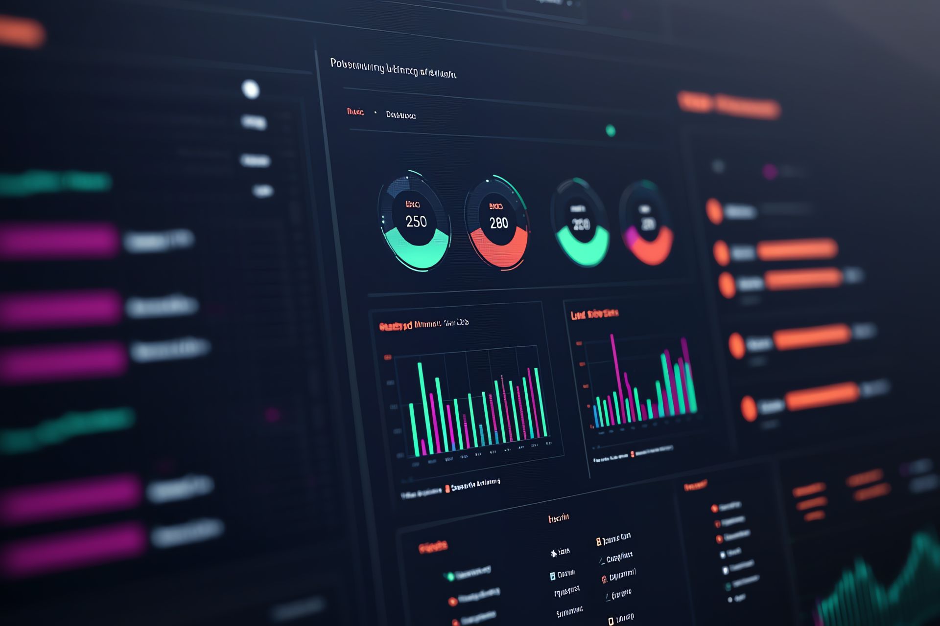 Interactive HR dashboard with performance metrics linked to employee network, sleek visuals The New Rules of Learning Analytics: Proving Business Impact in a Data-Driven Era